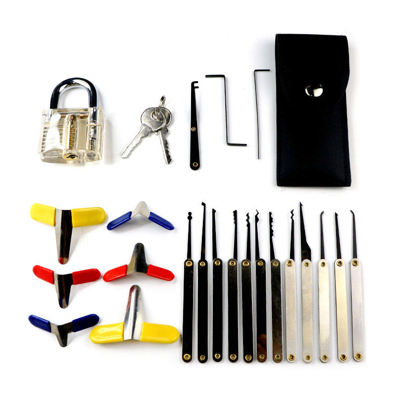 15 Pieces Set Lock Pin Transparent Practice Pick Lock Locksmith Tool