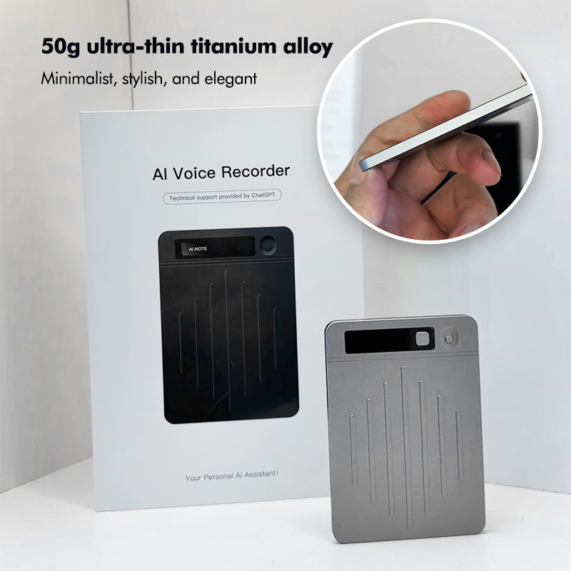 Intelligent Smart Voice Recorder Real Time Recording and Transcription Smart Ai Record Card