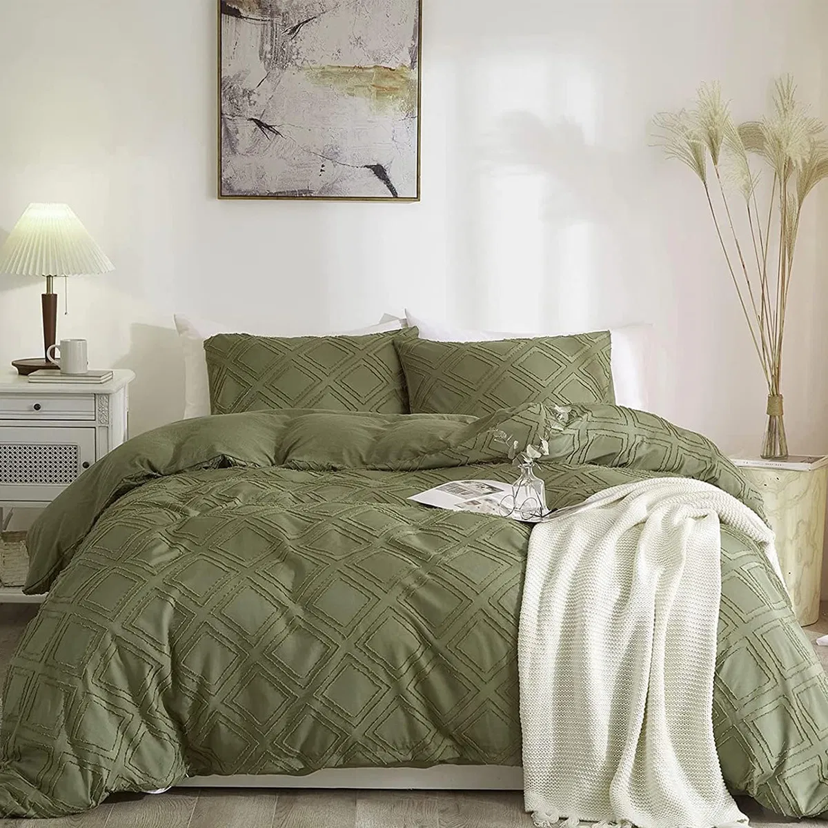 OEM Pure Washed Cotton Three Sets Home Textile Kit Bed Sheet