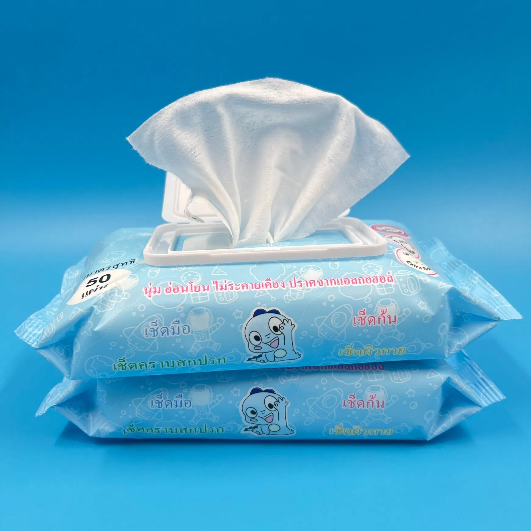 OEM Customized Eco Friendly Biodegradable Natural Sensitive Skin Cleaning Baby Wet Wipes