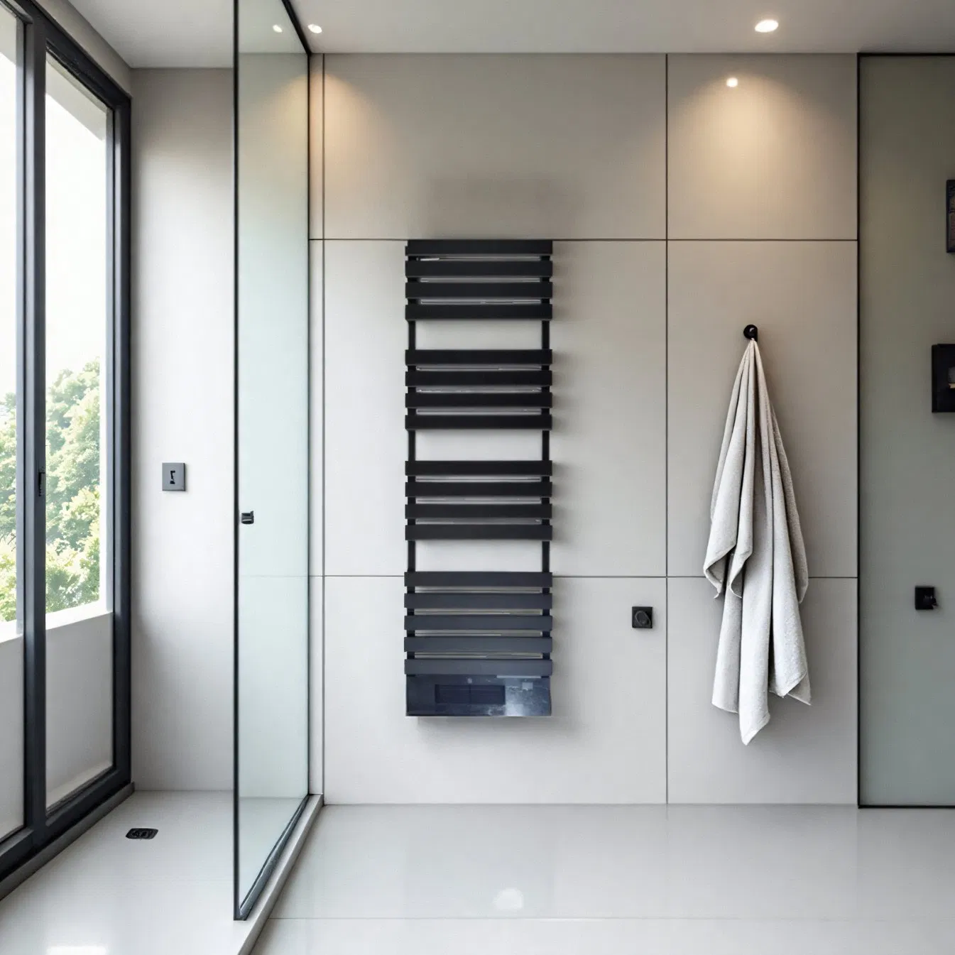 Dual Function to Warm Your Winter Everyday by Heated Towel Rack and PTC Heater