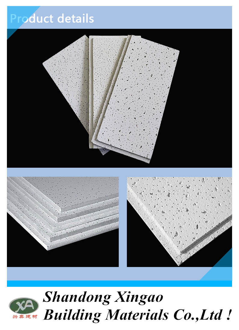 Ceiling Tiles Mineral Fibre Board with T-Grids