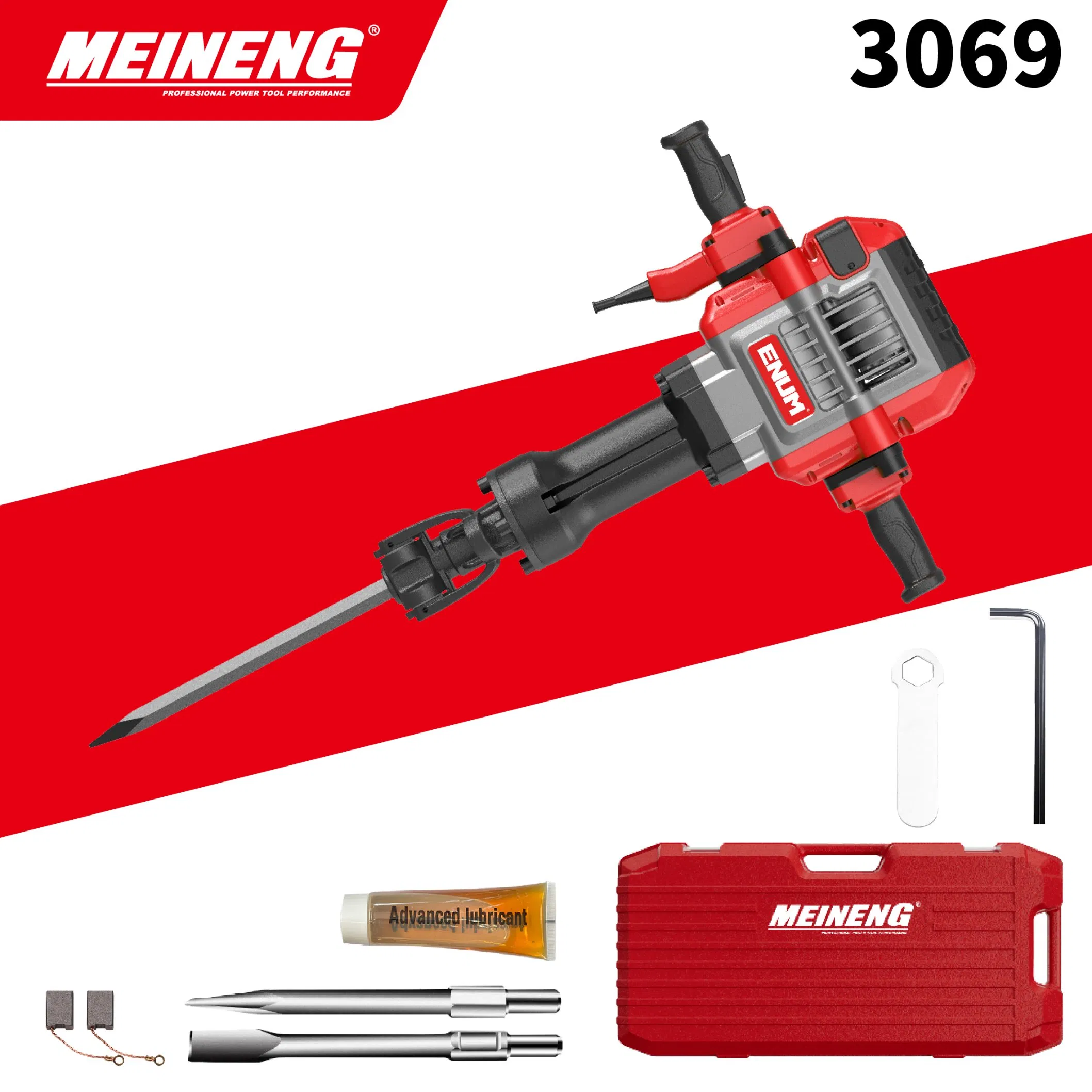 Ergonomic 3069 Demolition Hammer with Advanced Vibration Control Technology