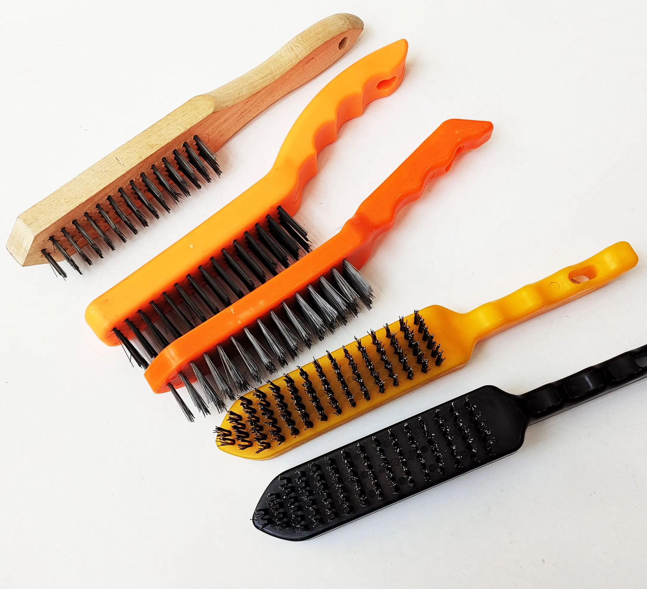 Durable Wholesale Wire Brush with Ergonomic Plastic Handle for Cleaning