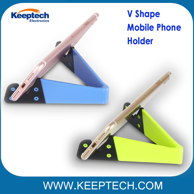 Universal V Shape Mobile Phone Holder Folding Tablet Phone Stand