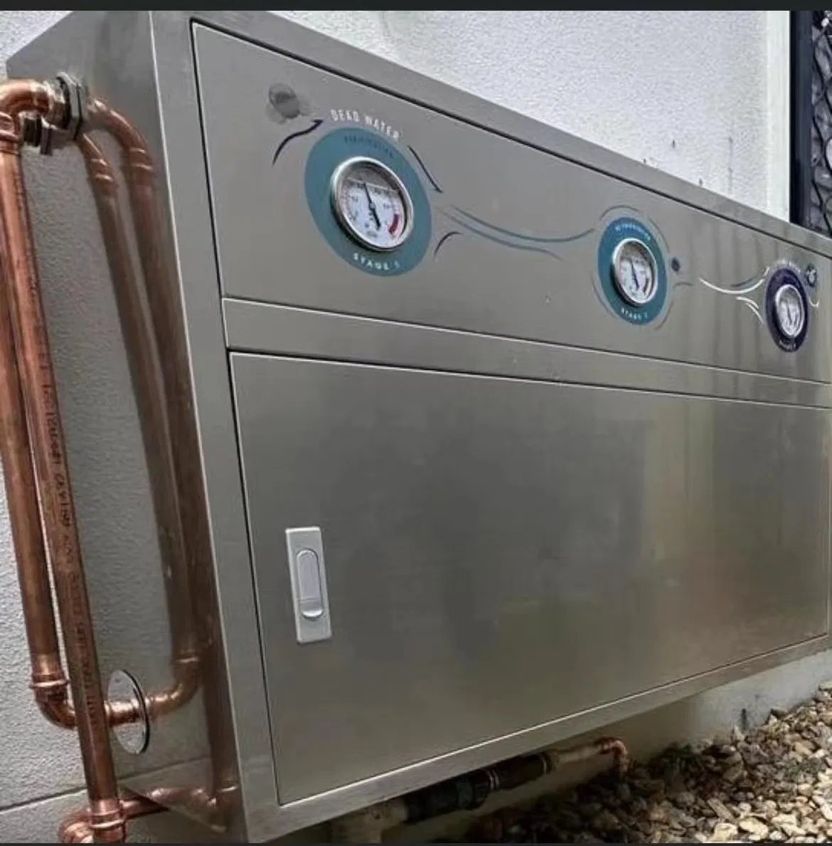 3 Stage Big Blue Water Filter System with Stainless Steel Cover