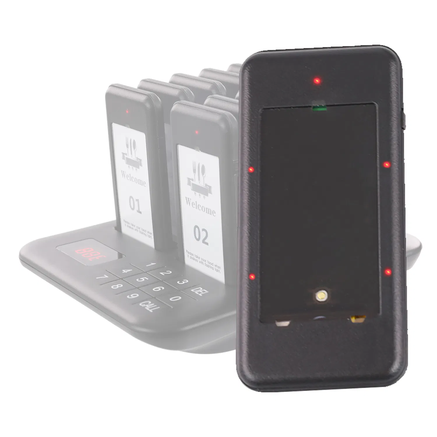 Wireless Restaurant Pager System 10 Pagers for Food Truck Cafe Shop Bar