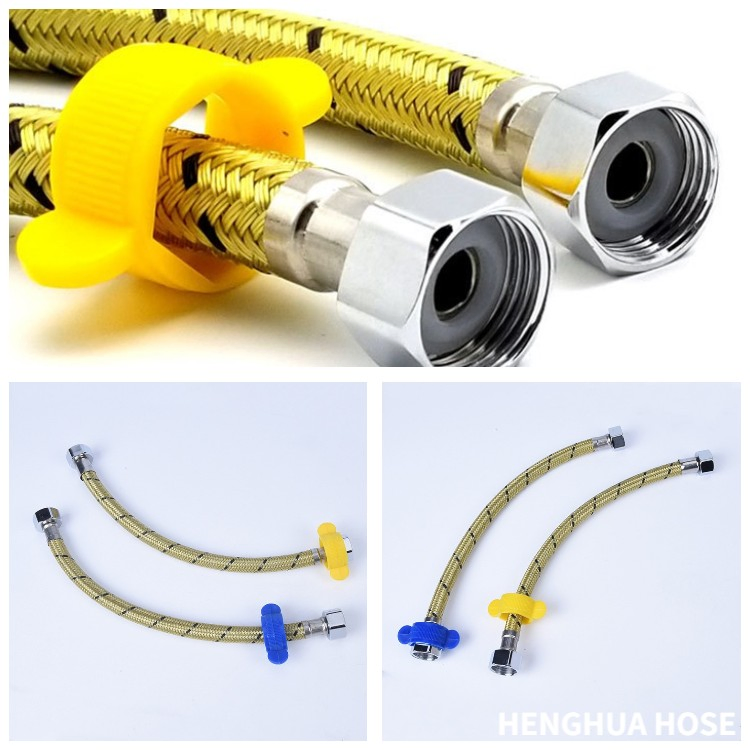 Wholesale Stainless Steel 304/201 Braided Flexible Plumbing Metal Extension Sink Hose