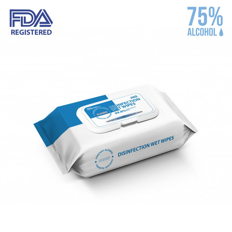 Disinfection 75% Alcohol Wet Wipes Alcohol Disinfectant Wipes - Individually Packaged