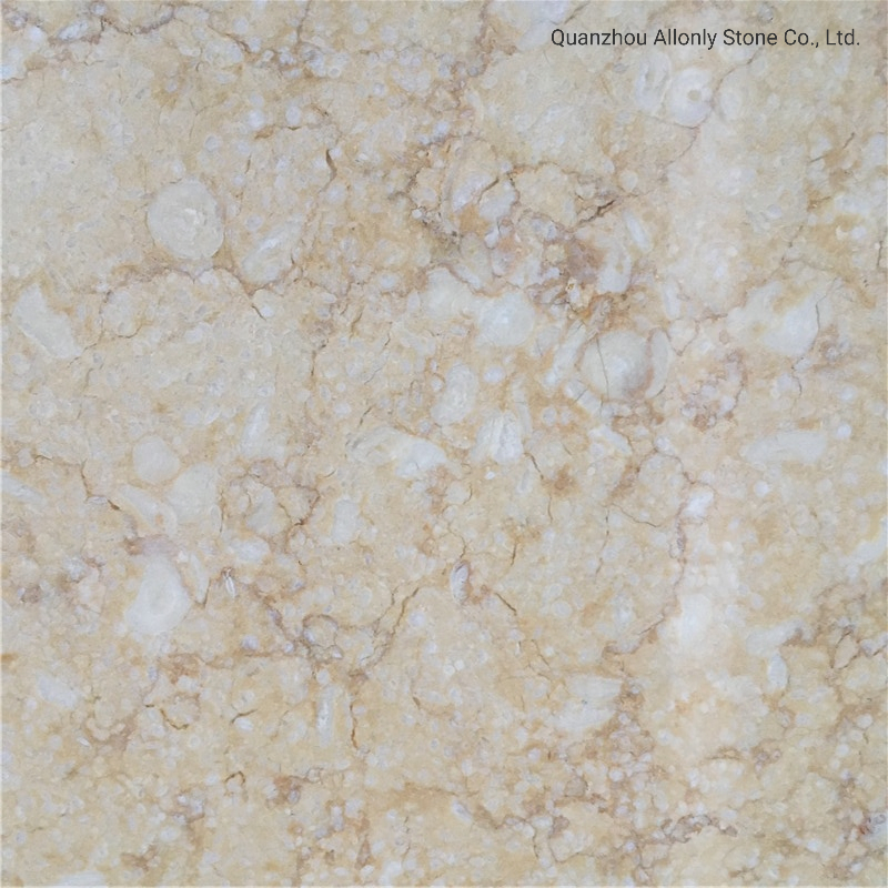 Cheap Sunny Yellow Waterject Stone Floor Tile and Marble Stair Design for Hotel Villa