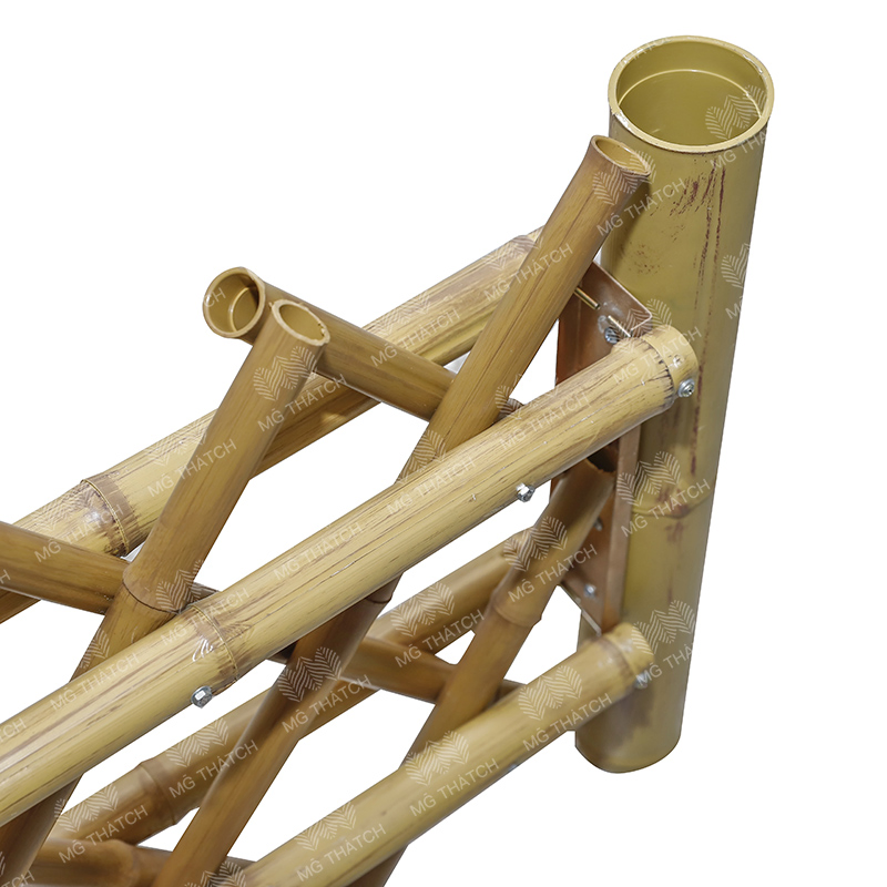 China Factory Faux Plastic Bamboo Pole Flame Resistant Decoration Materials