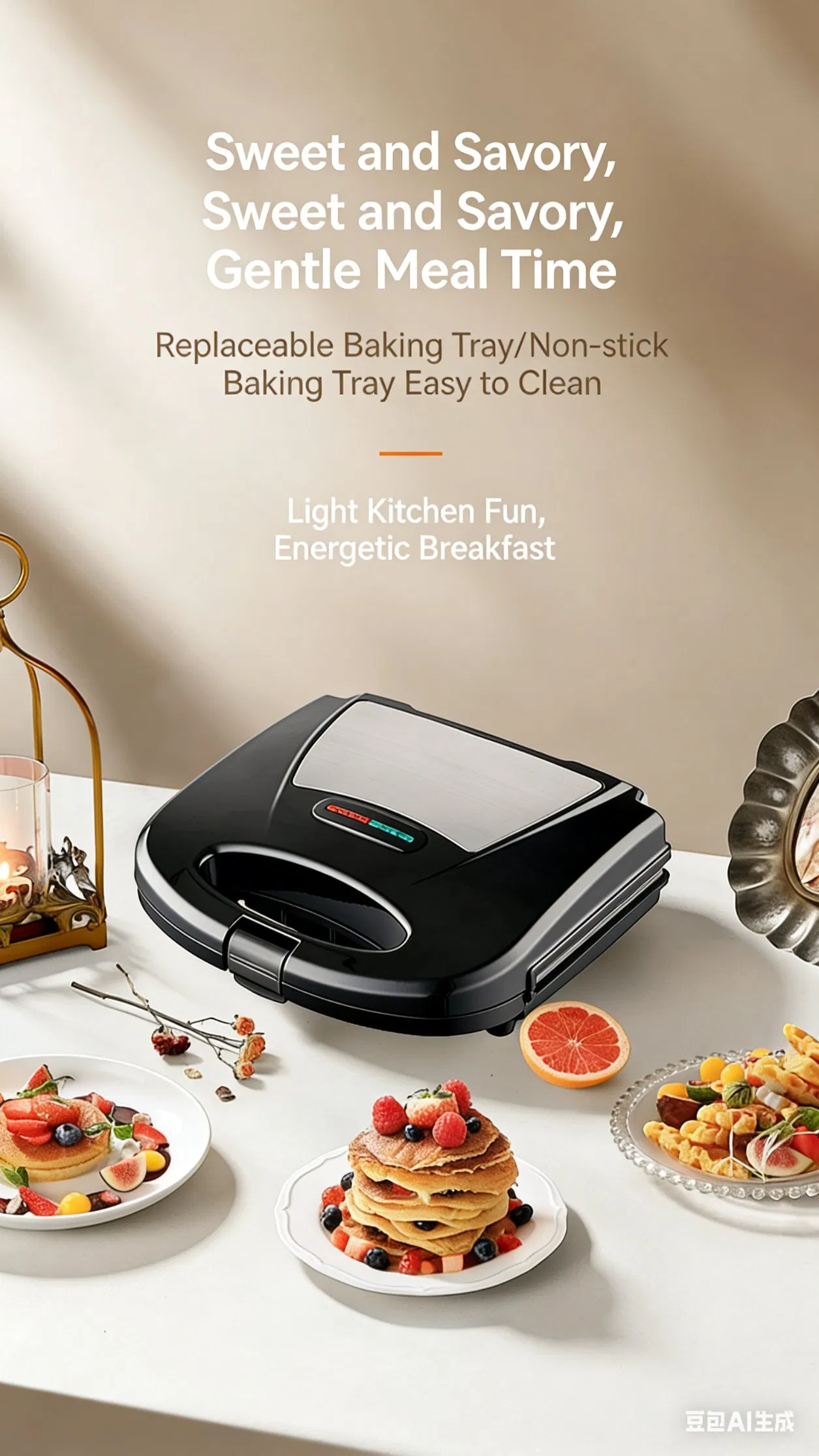 Premium Grill Plate Sandwich Maker for Delicious Crisped Meals