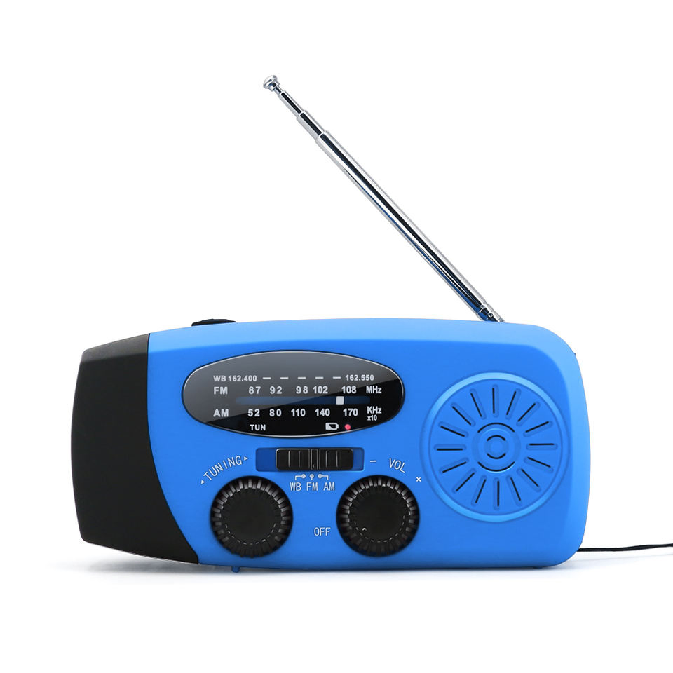 Портативное радио с солнечной батареей и фонариком