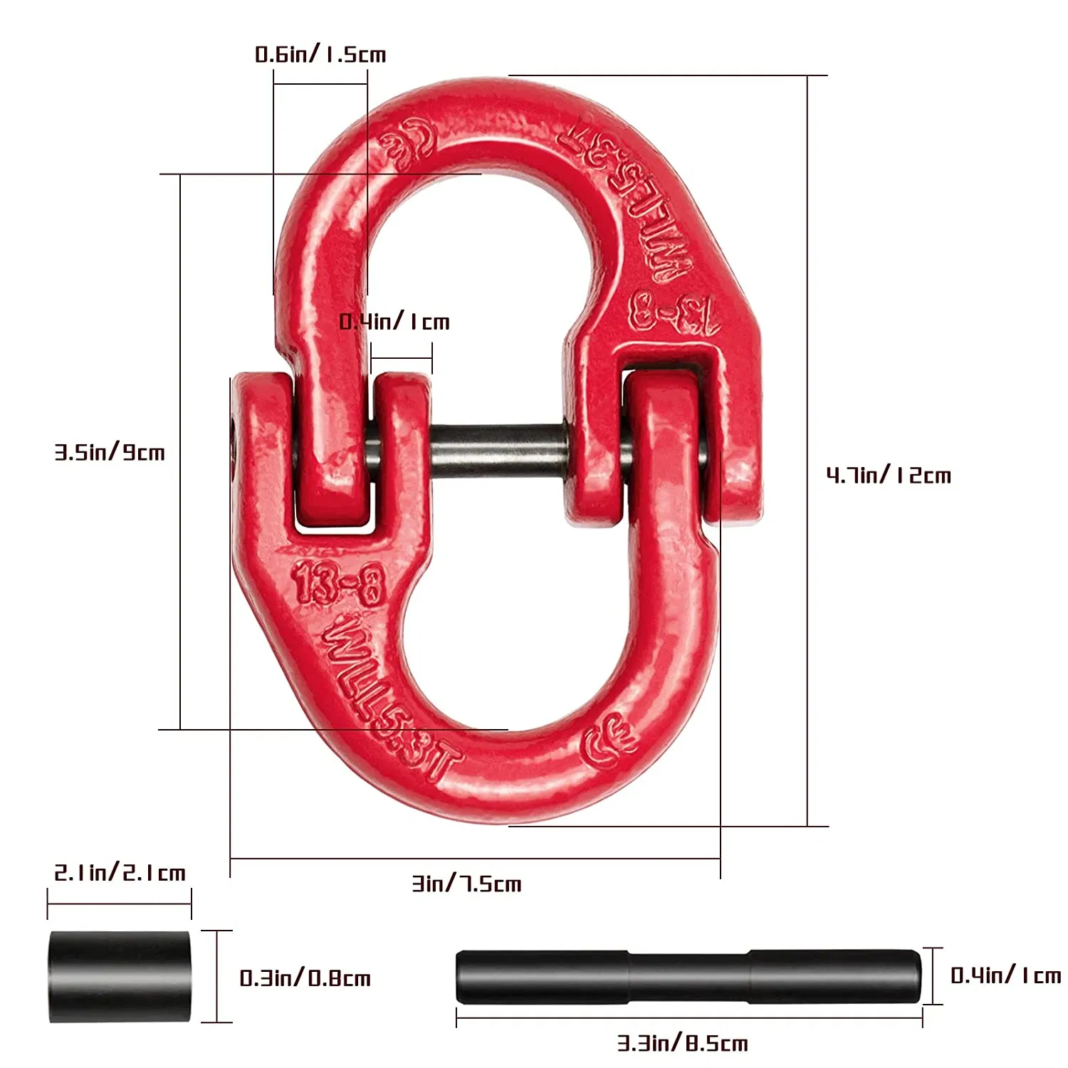 Lifting Rigging Hardware Alloy Steel G80 Connecting Link