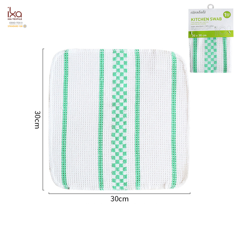 Heat Insulation Product Water Absorbent Customizable 100 Cotton Kitchen Dish Towels for Drying Dishes
