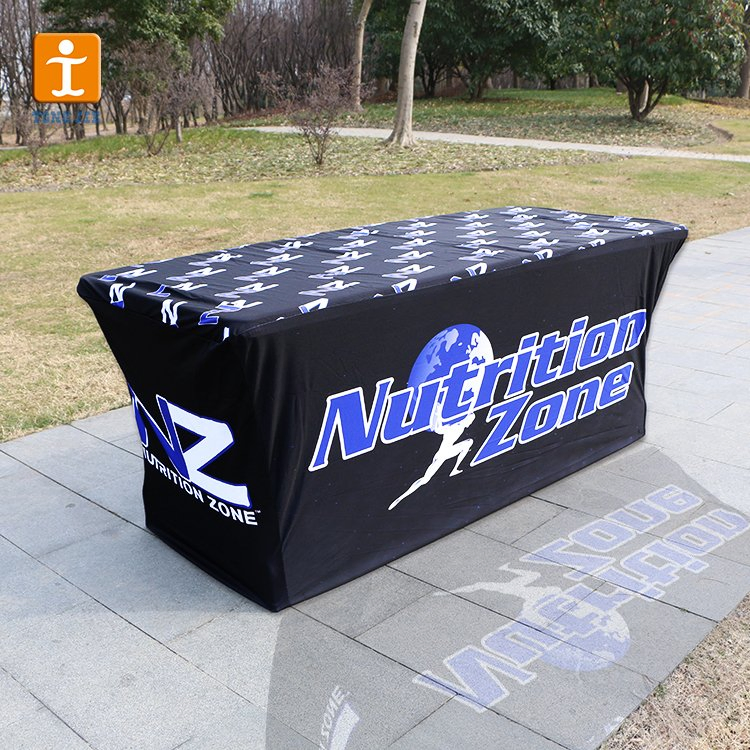 Custom Logo Design Printed 6 Feet Trade Show Table Cloth