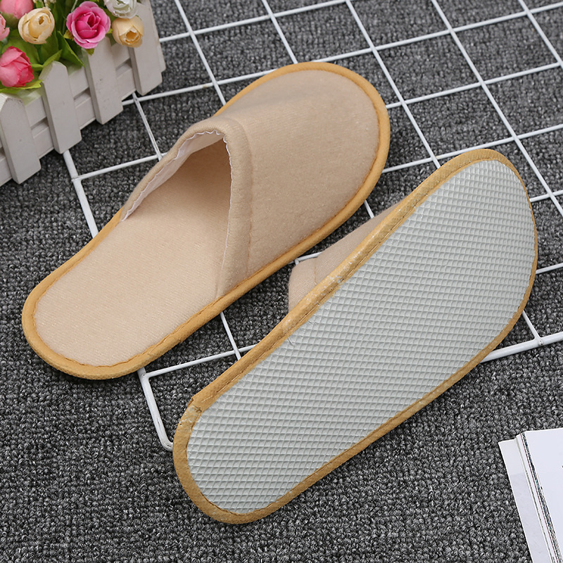 Indoor High Quality Wholesale Custom Logo Soft Hotel Slipper