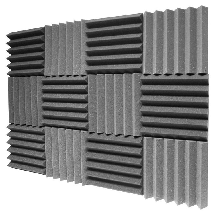 Acoustics Classic Wedge Foam Tile Grey Acoustic Foam Roll 3D Acoustic Wall Panel