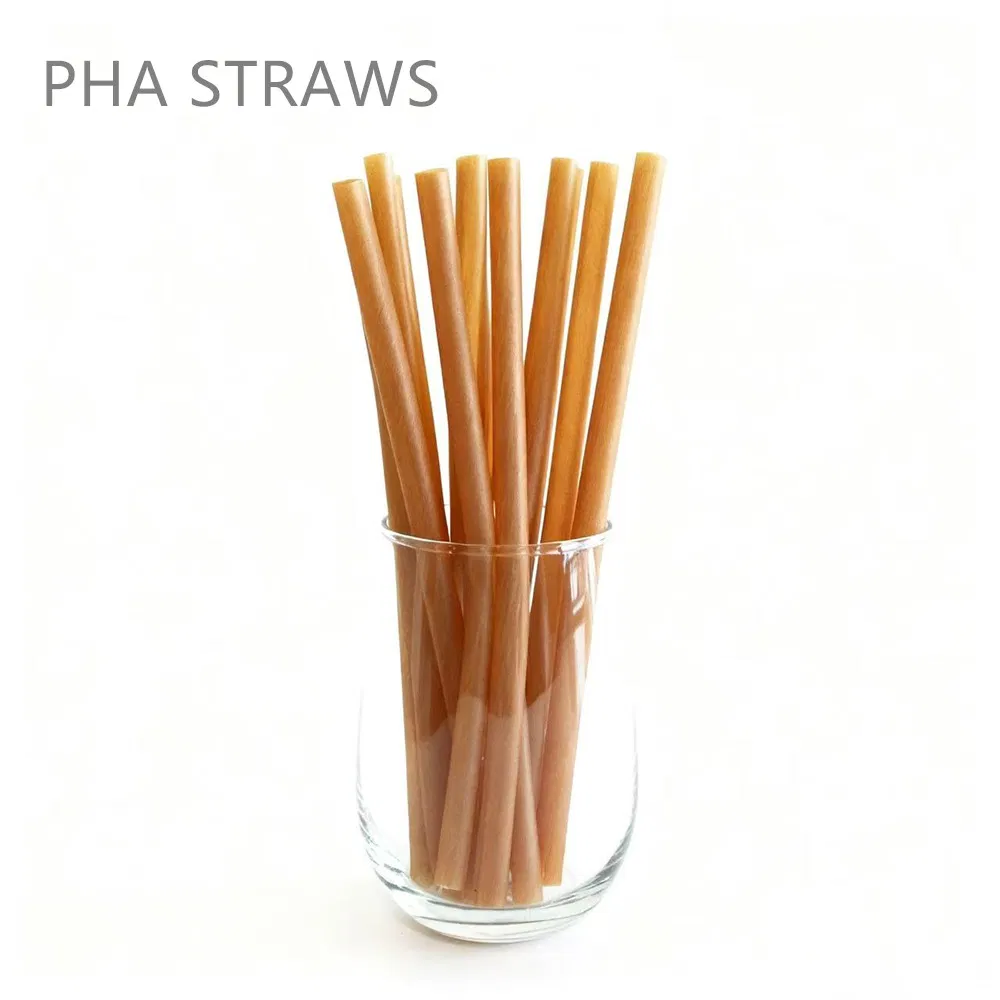 Compostable Pha Straws Made From Natural Sugarcane Pulp