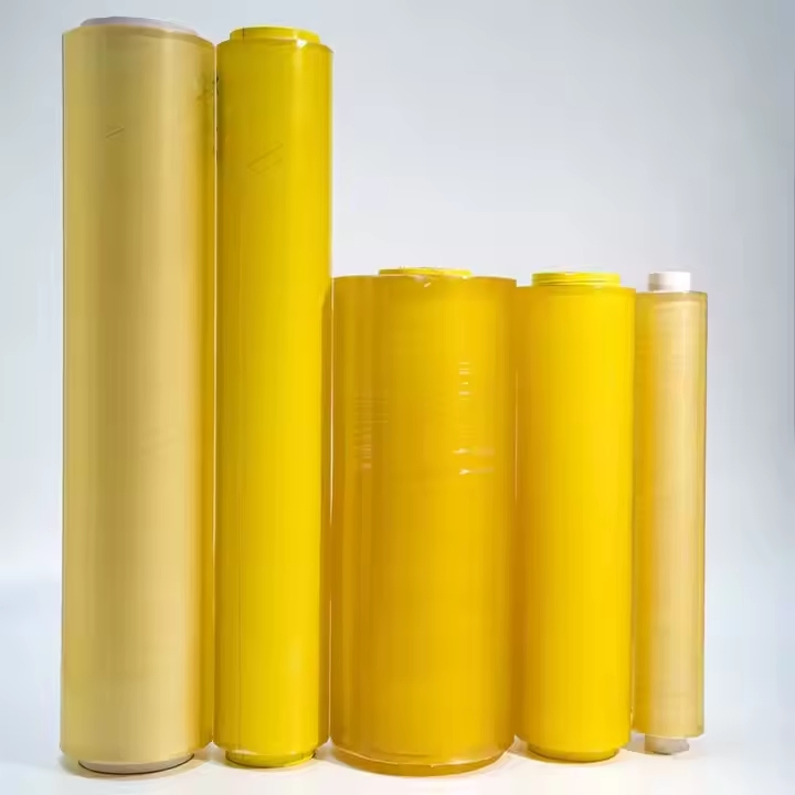 PVC Cling Film for Food Wrap PVC Stretch Cling Film Shrink Wrap Plastic Film 35cm* 1500m Jumbo Roll