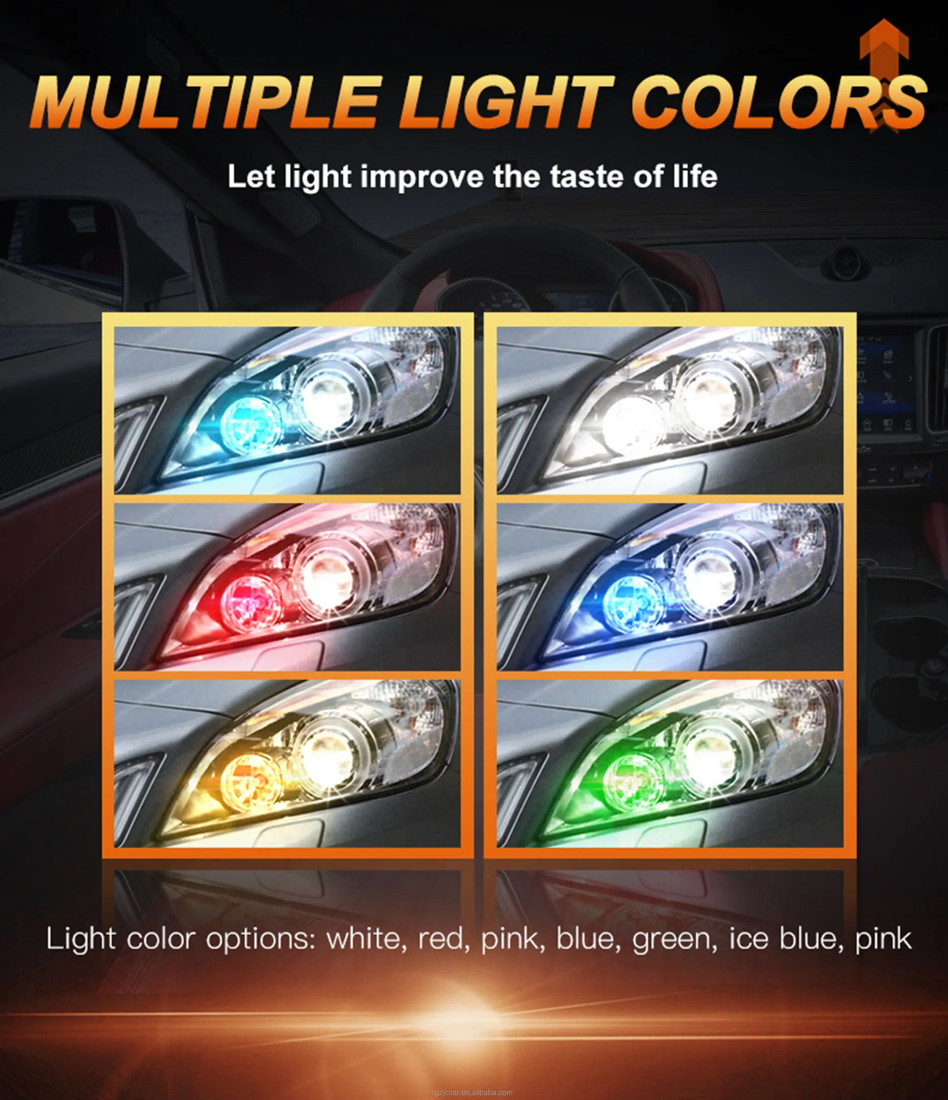 Светодиодные лампы T10 W5W 6000K для салона авто