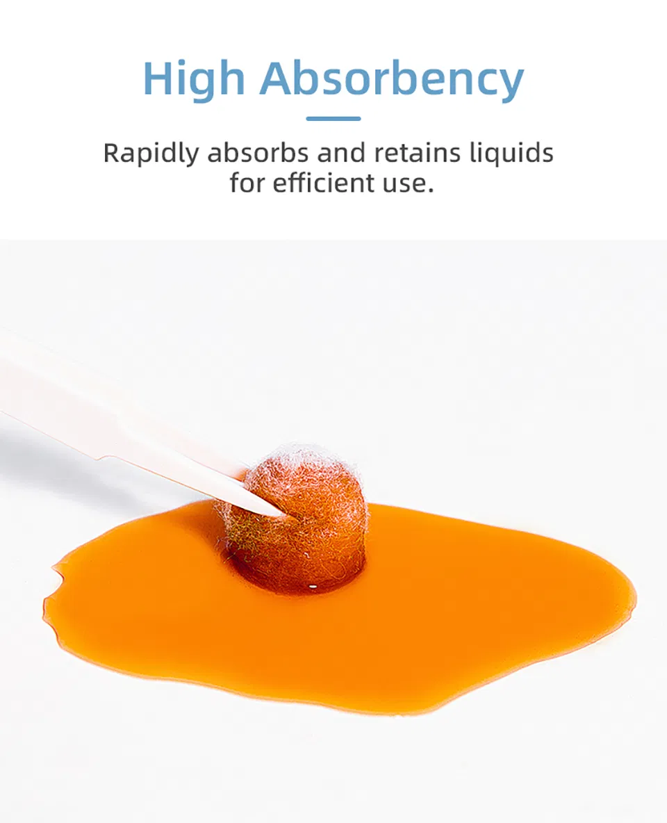 Sterile Medical Cotton Balls Lint Free and High Absorbent