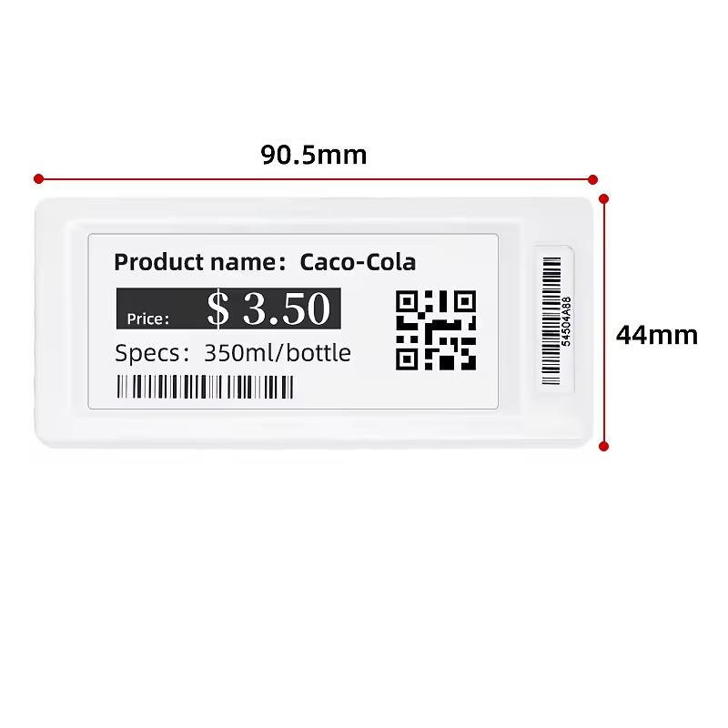Three Colors Eink Price Label Magnetic Digital Tag Shelf Price Tag ESL