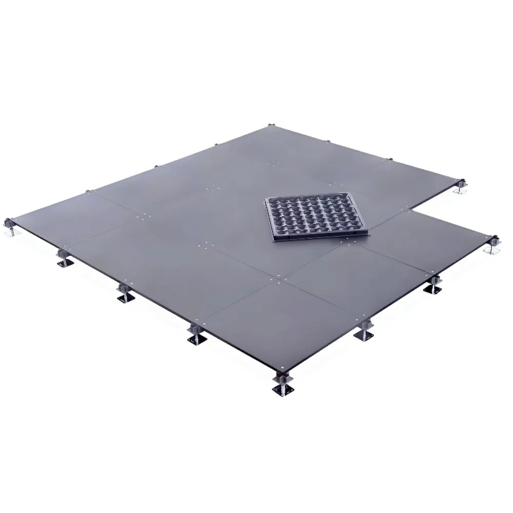 Heavy-Duty Steel Raised Floor - Modular Easy Cable Access for Offices