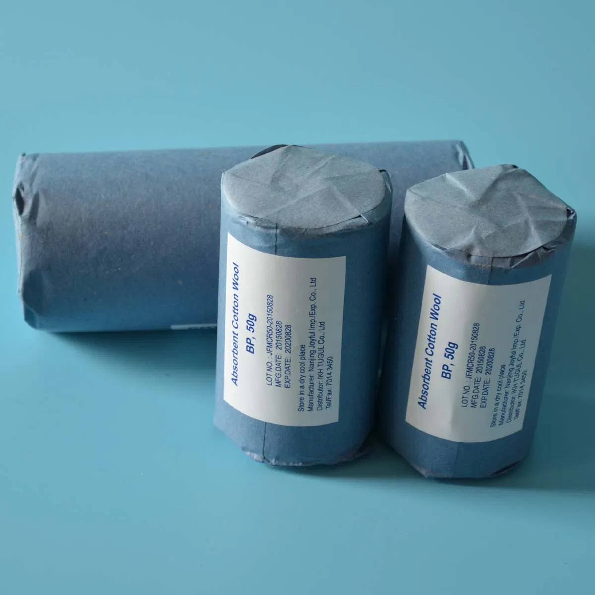 Premium Cosmetic Grade Hydrophilic Cotton Roll - 500g Natural White