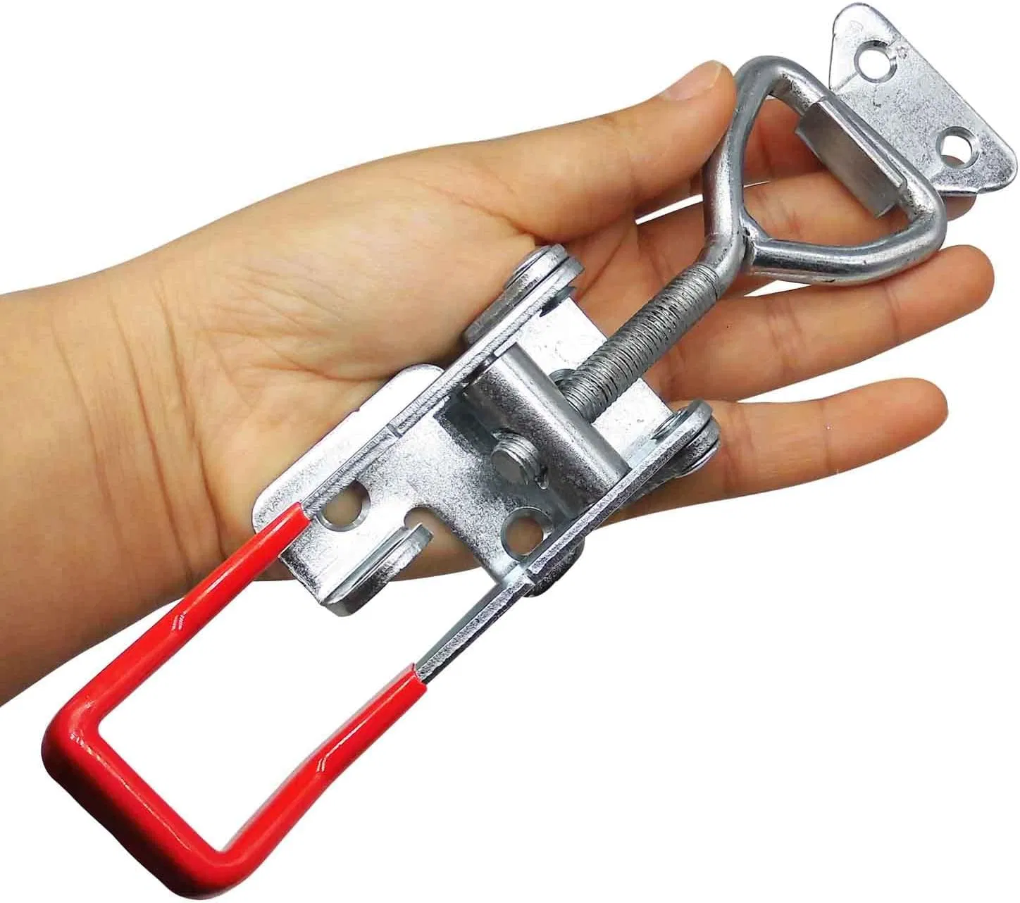 Toggle Latch Clamp, 304 Stainless Steel Adjustable Toggle Latches With Lock Hole, 1320Lbs Holding Capacity Toggle Clamp for Smoker Lid Jig, ToolBox Case, 2pack