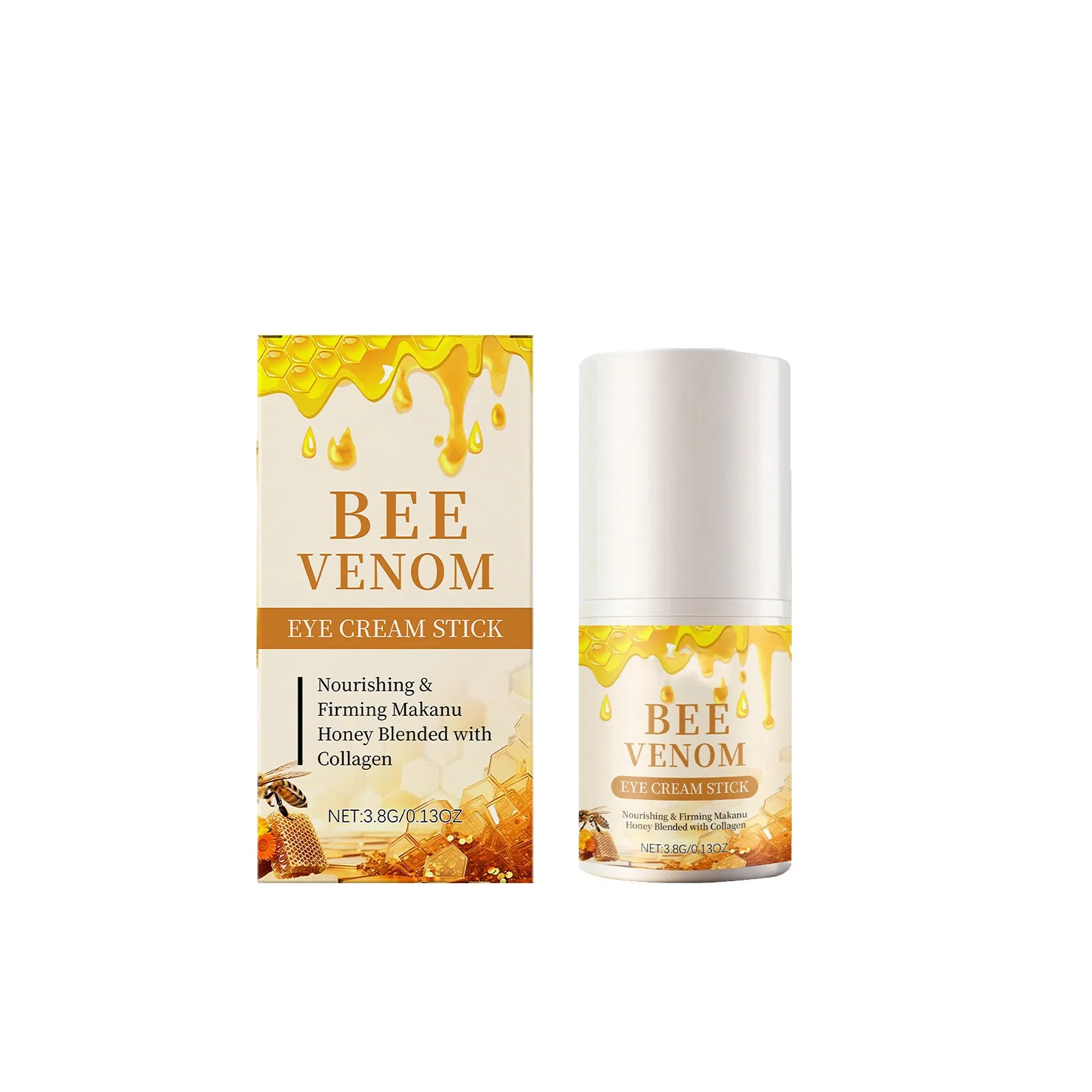 Cooling Brightening Eye Balm Glowing Repair Under Eye Cream Stick for Instant Wrinkle Eye Bags Dark Circles Puffiness Removal