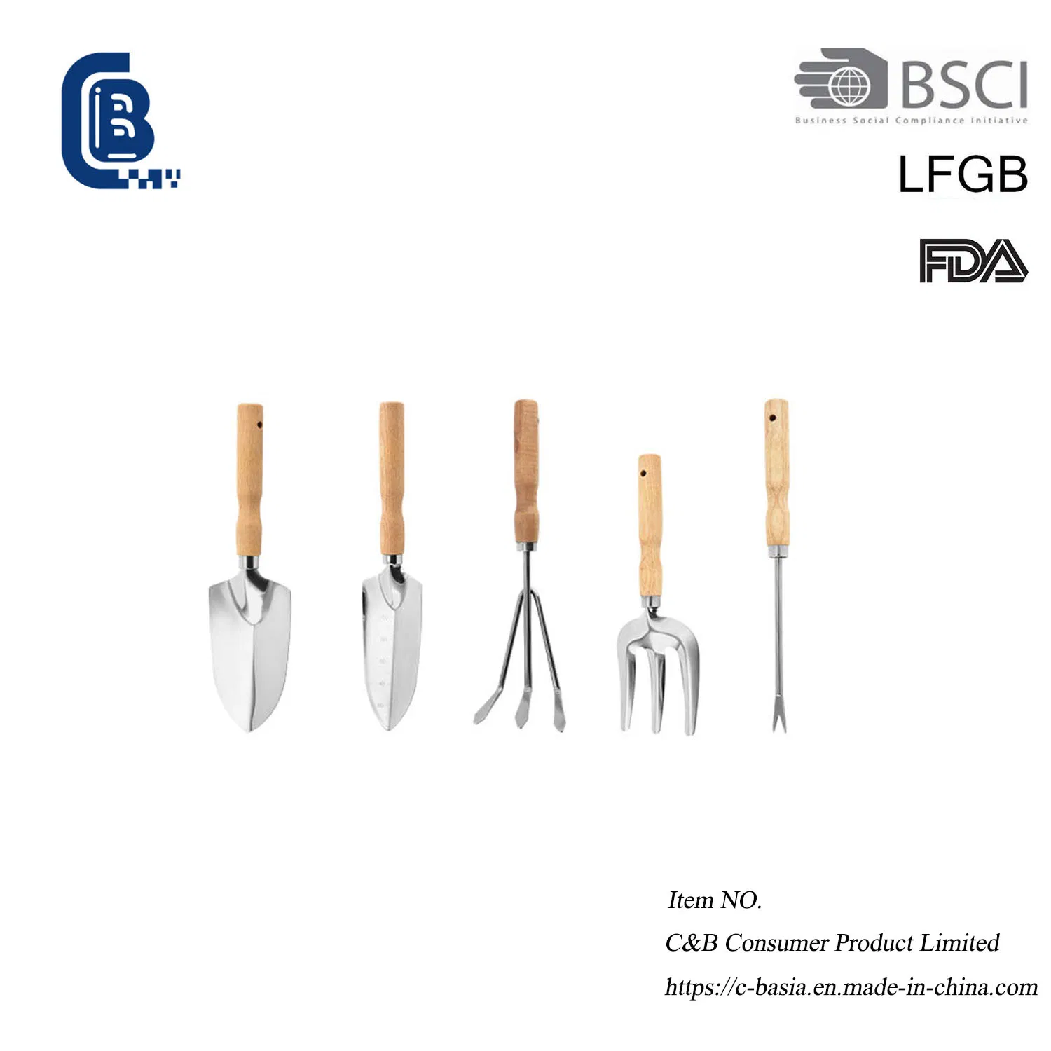 5 PCS Multifunction Garden Tools Kits Set with Carry Bag