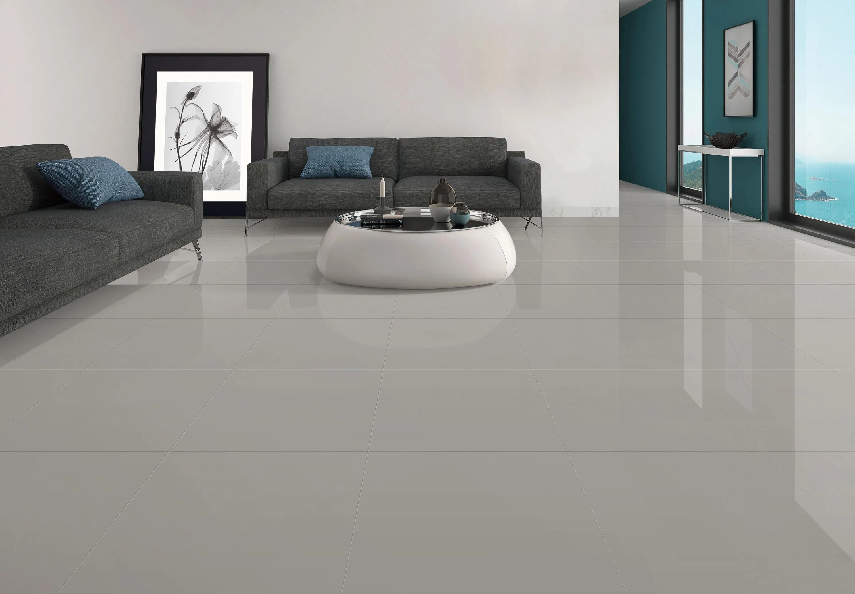 Hot Sale Pure Color Full Body Tile with Rough Surface (600*600mm)