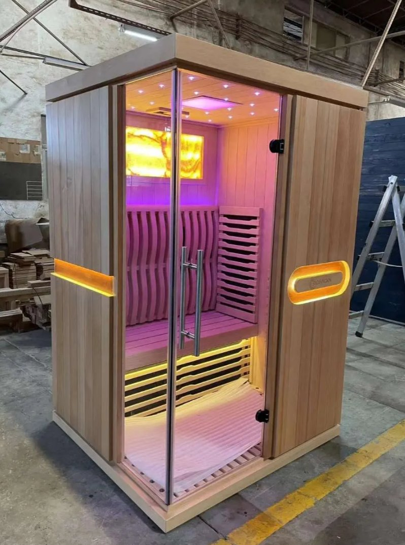 Инфракрасная сауна для дома из красного кедра на 2-4 человек