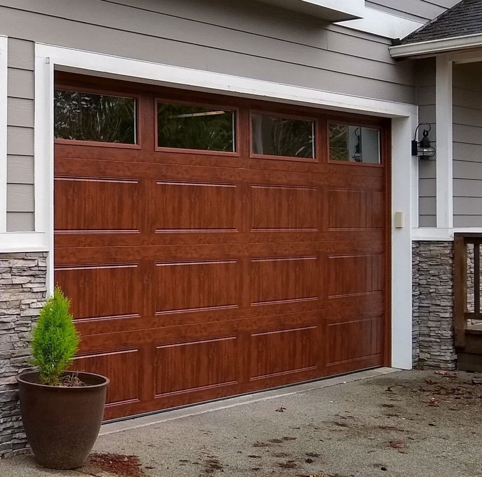 High Quality Residential Garage Door with Strong Steel Frame for Modern Homes