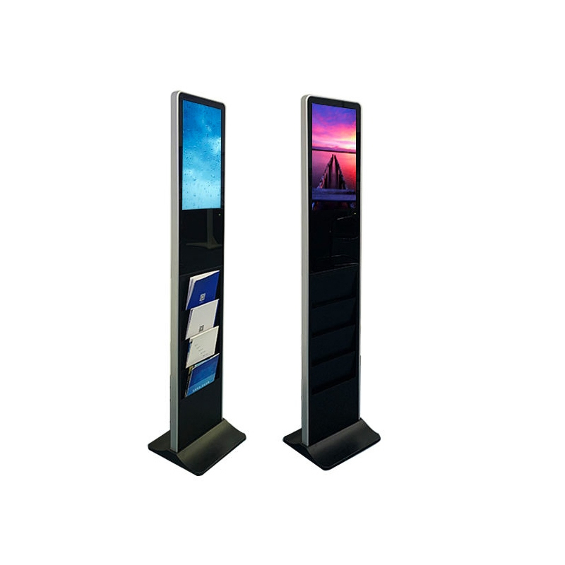 Hot Seal 22 Inch Android Windows OS Full HD Interactive Touch Screen Floor-Upstanding Indoor LCD Advertising Digital Brochure Magazine Display Signage Kiosk