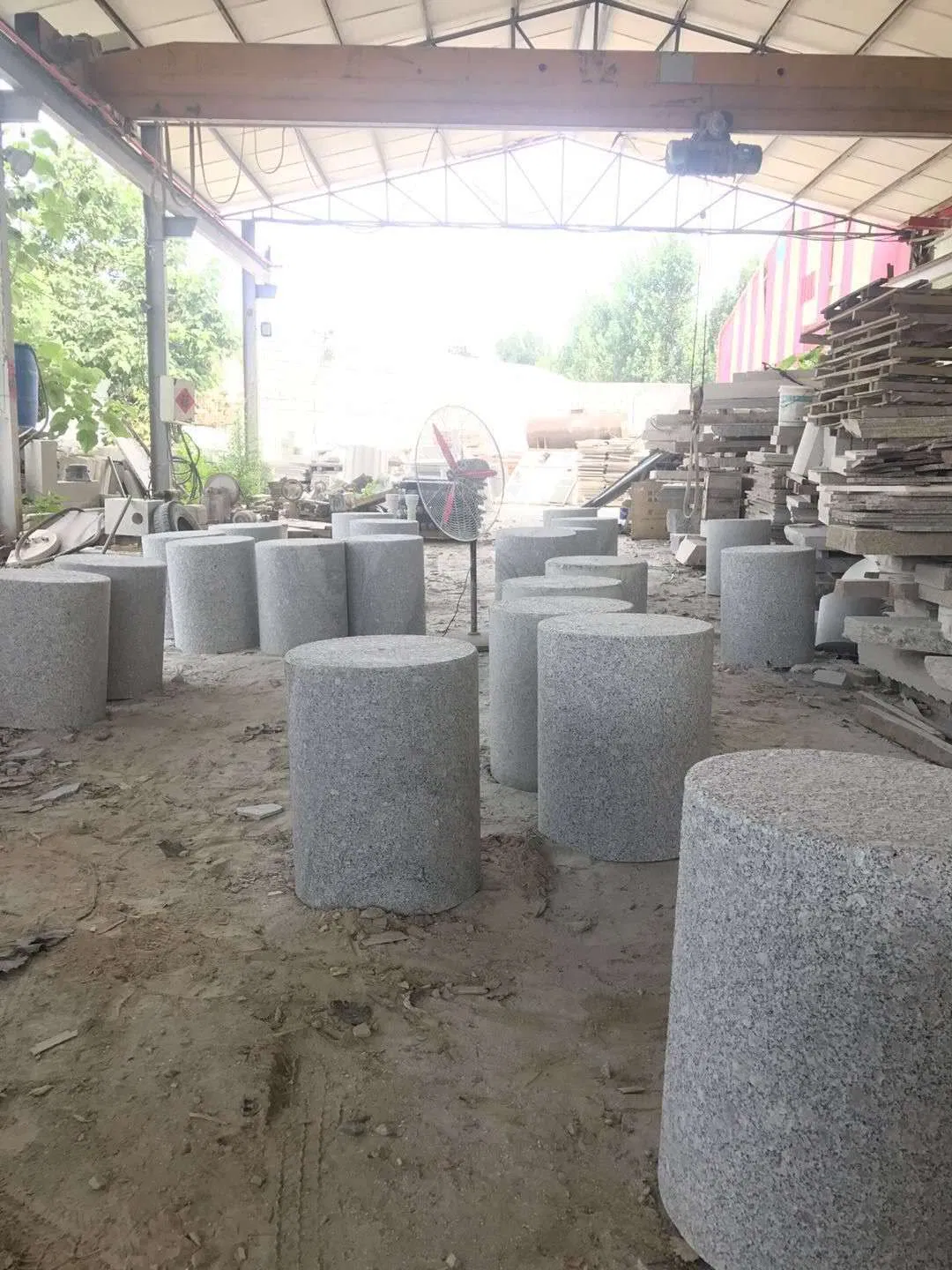 Cheap Grey, Yellow, Black, White Granite Palisade, Parking Pillars, Parking Ball