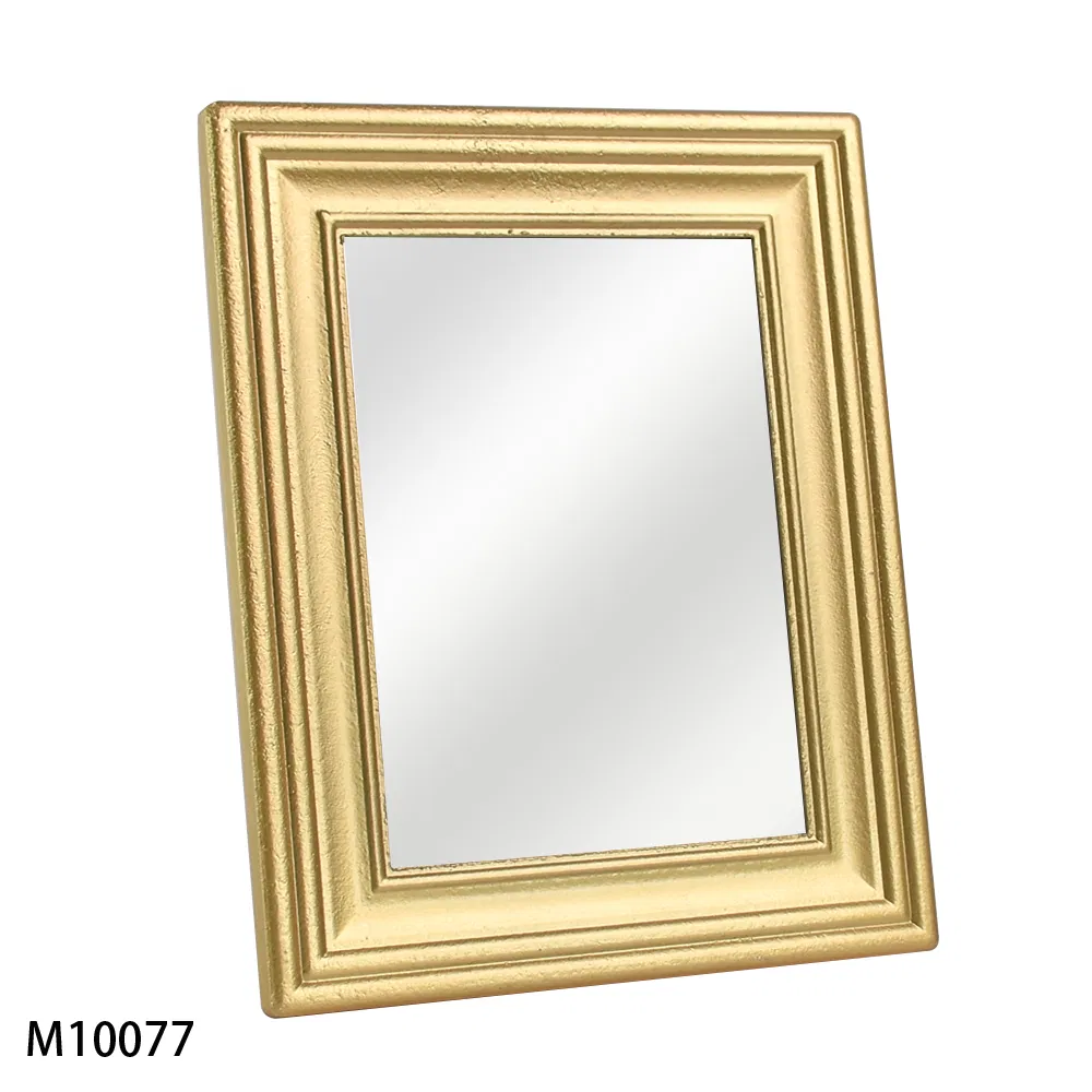 New Molding Wood MDF Molding Resin Desk Sharp Design Photo Frame Mirror