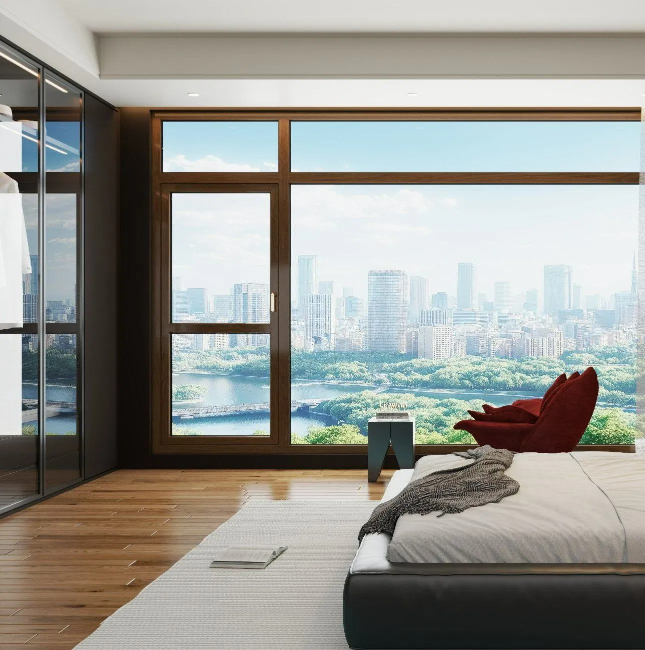 Best Design Wood French Window Wooden Aluminum Casement Window for Hpme