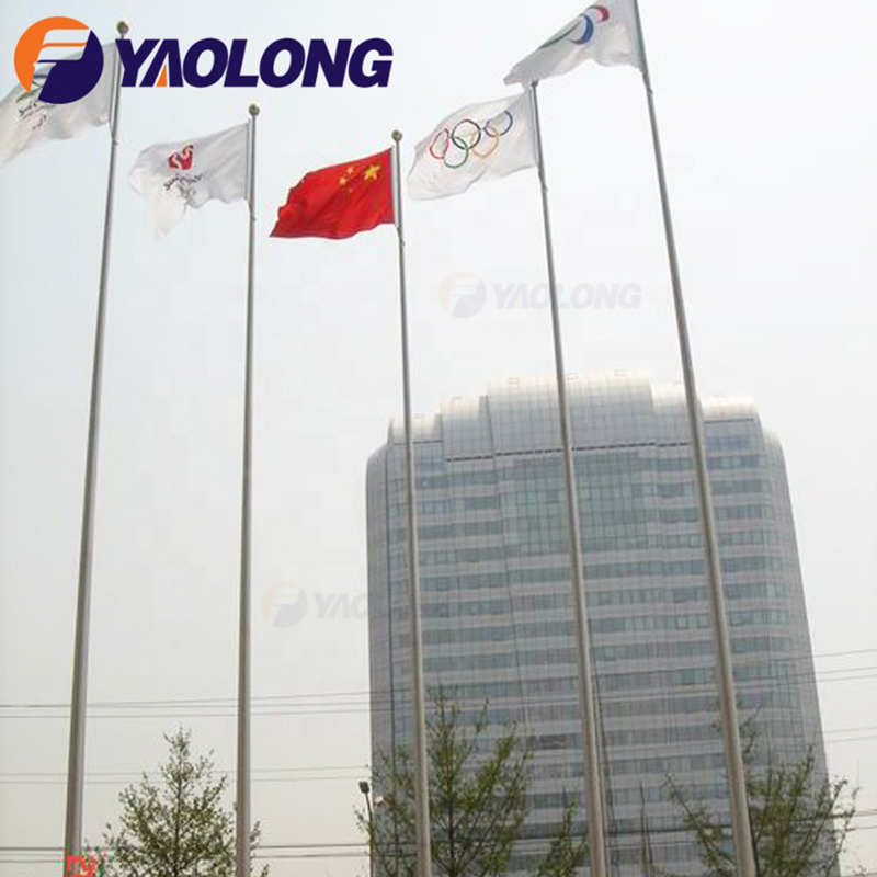 6-25m 304 316 Stainless Steel Remote Controlled Flag Pole Aluminum Alloy Outdoor Flagpole