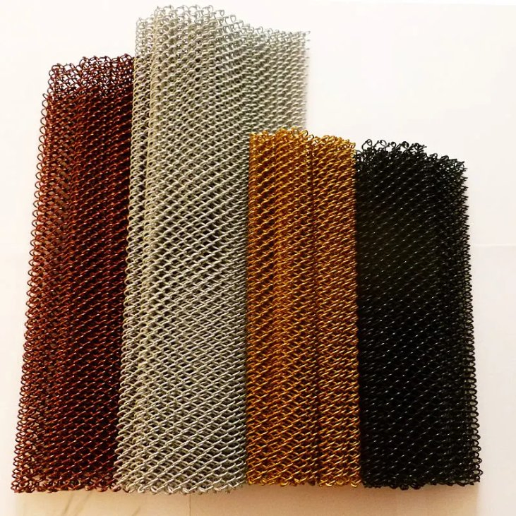 Decorative Metal Curtain Coil Drapery Mesh Panel