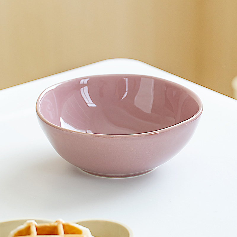 Home Restaurant Tableware Ceramic Breakfast Dessert Yogurt Ice Cream Oatmeal Bowl