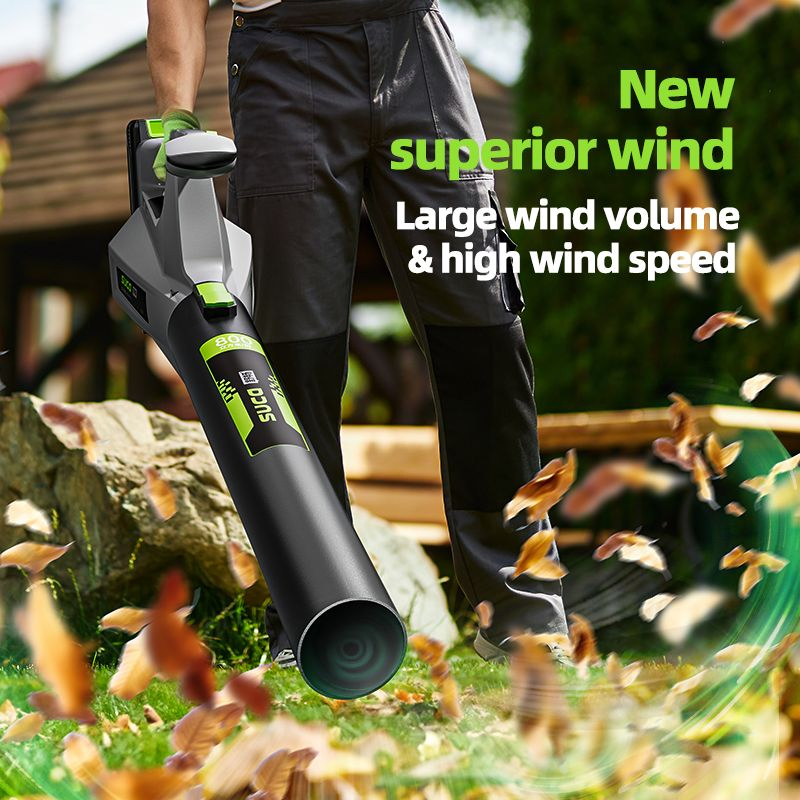 Suca Sc-6301 Portable Electric Cordless Leaf Blower Battery Operated Lawn Blower with Cruise Control