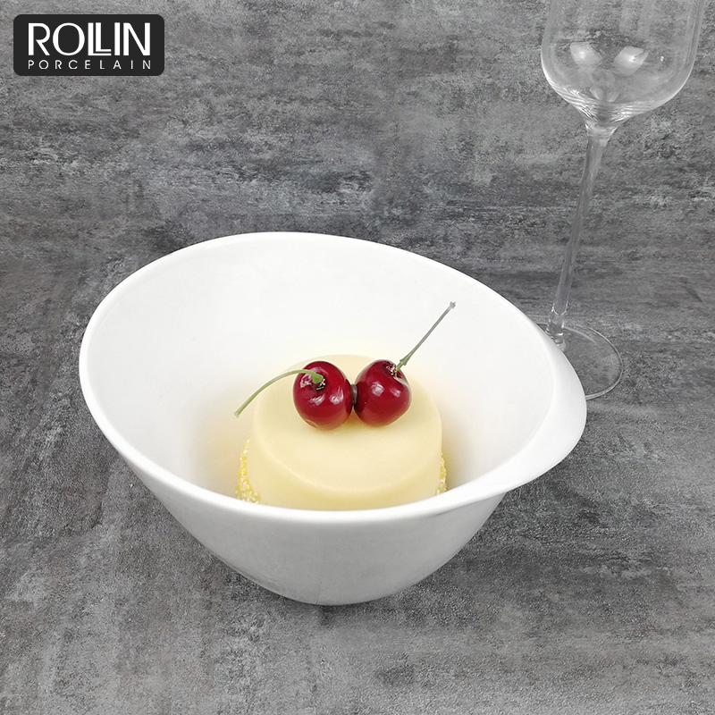 Nice Porcelain Deep Salad Bowl for Wedding&Banquet