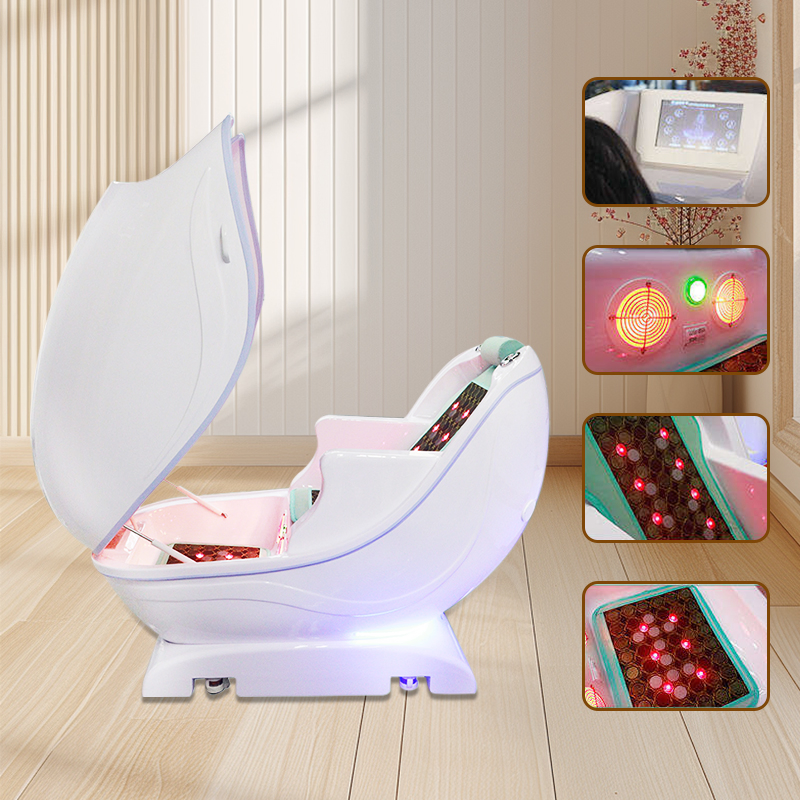 Капсула для терапии PEMF с инфракрасным светом и ионами