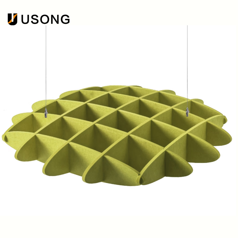 Customized Polyester Fiber Acoustic Ceiling, Free Sample, Sound Absorption