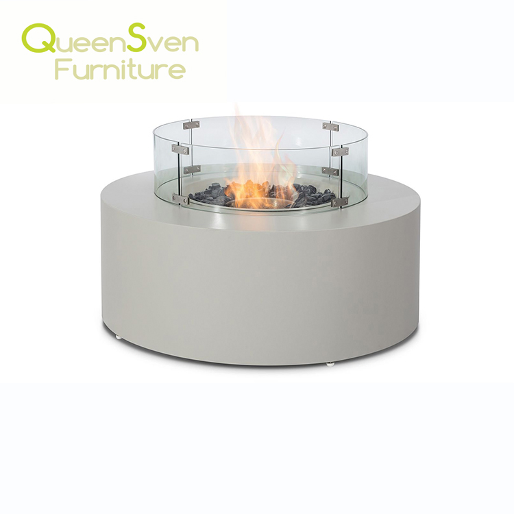 outdoor Garden furniture Gas Fire Pit Coffee Table Aluminum Fire Pit Table