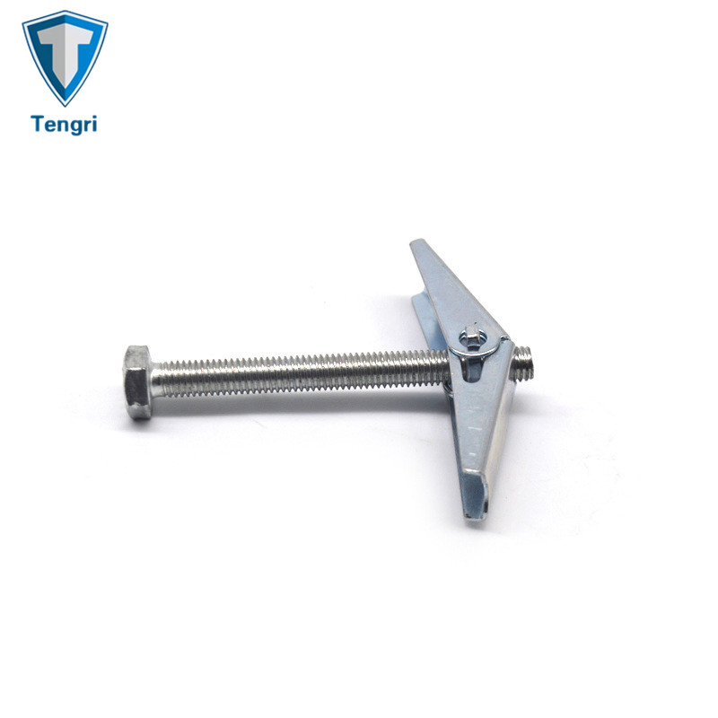 Heavy Duty Self-Drilling Zinc Toggle Drywall Anchors with Screws Kit Zinc Plated Butterfly Anchor