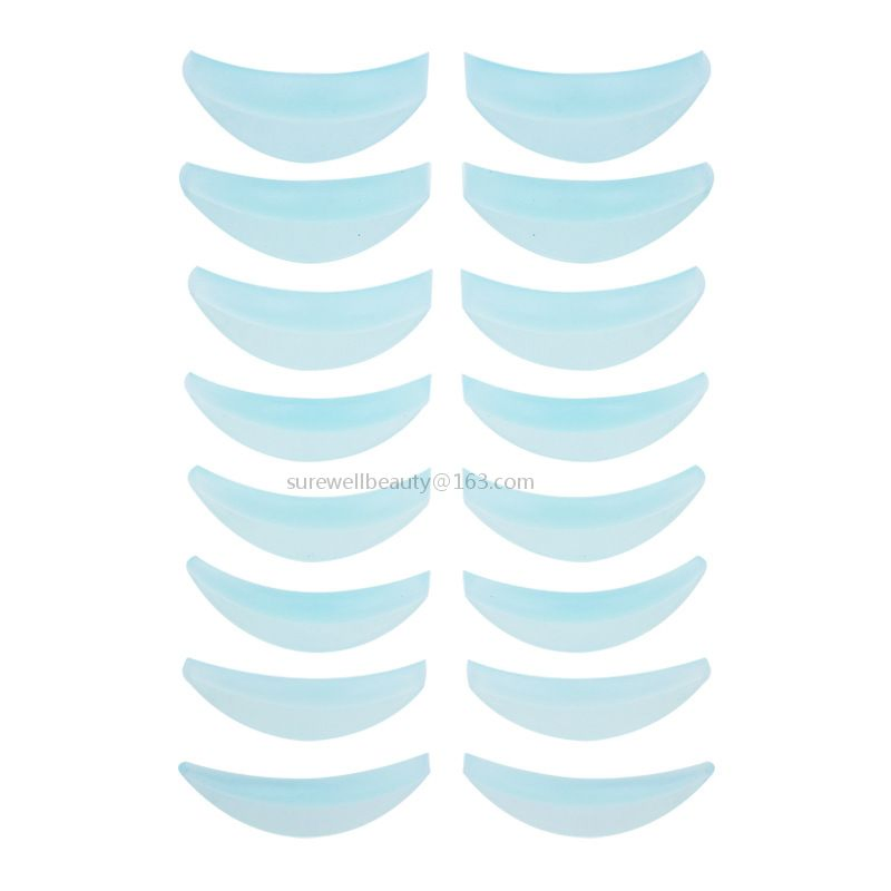 8 Size Silicone Eyelash Perming Pad for Eyelash Lifting Curler Makeup Applicator