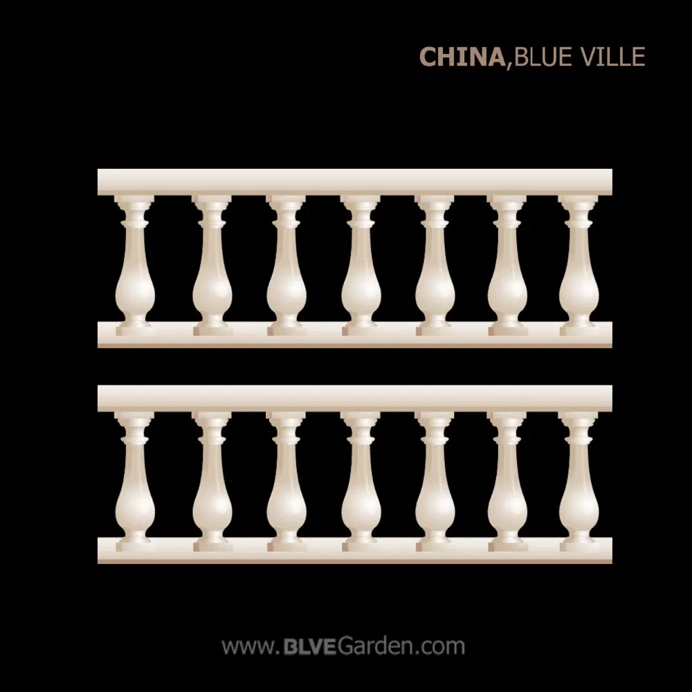 Factory Direct Price Home Decorative Polished White Stone Balcony Railing Mcy-42